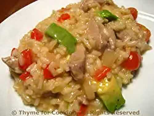 Risotto with Pork and Avocado; A word on toilets.....