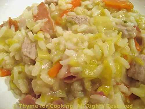 Risotto with Veal and Leeks; the Tile!