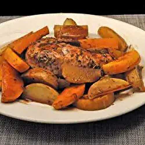 Roast Pork Tenderloin, Squash & Potatoes