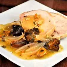 Roast Pork with Prunes & Chestnuts