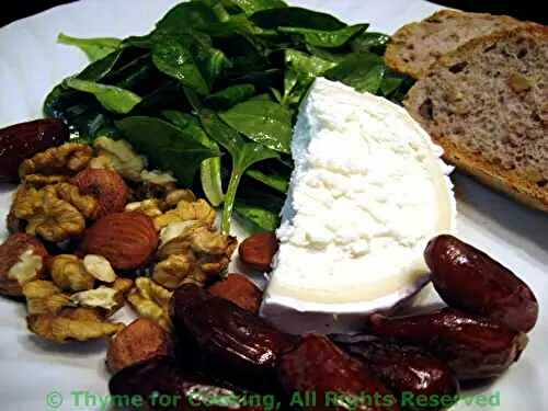 Salad with Chevre, Dates and Nuts; and more about moi!