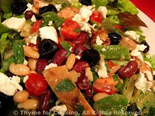 Salad with Grilled Turkey, Beans and Feta; More French Misunderstandings