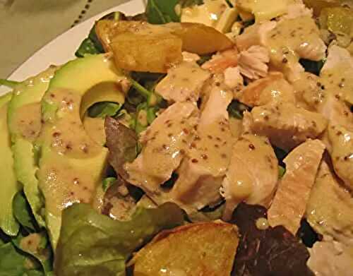 Salad with Potatoes, Turkey and Avocado; changing for spring