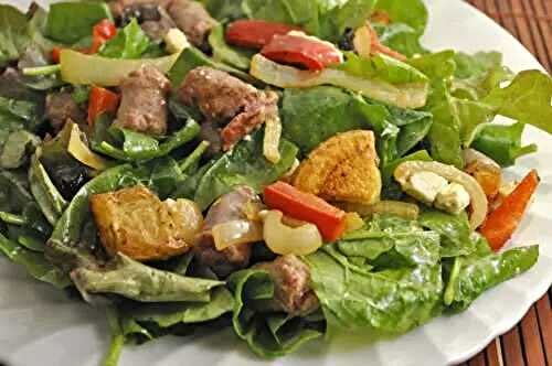 Salad with Sausages, Peppers, Lemon and Potatoes; the update