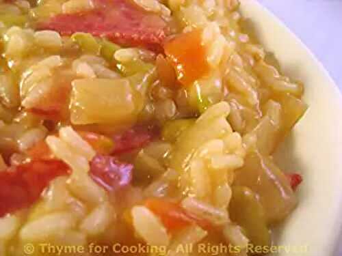 Salami Risotto; the art of receiving