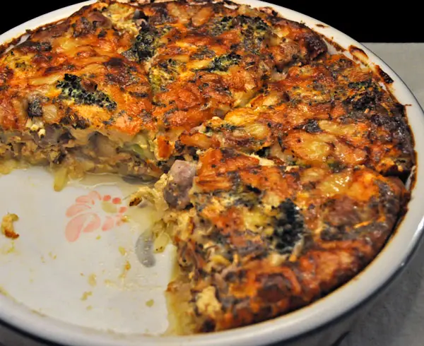 Sausage and Broccoli Quiche; credit cards