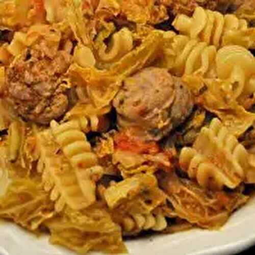 Sausage and Cabbage Pasta