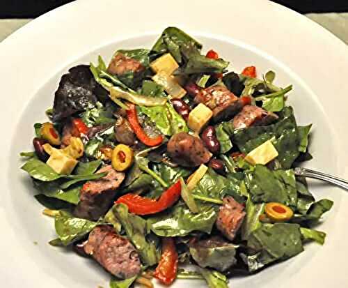 Sausage, Red Pepper and Red Bean Salad