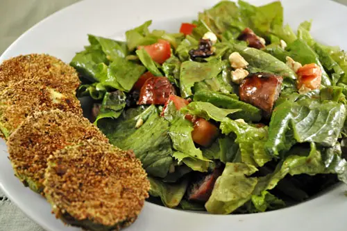 Sausage Salad with Baked Zucchini Rounds; The Bike Ride