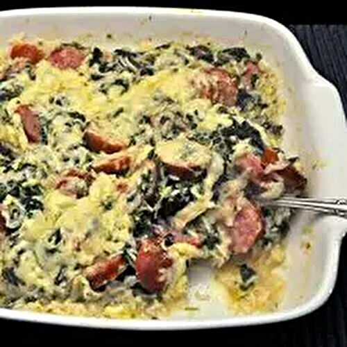 Sausage, Spinach, Rice Casserole