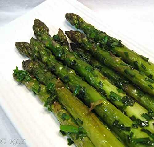 Sautéed Asparagus with Chives; Life Off-Line
