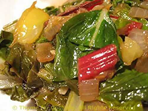 Sautéed Rainbow Chard with Yellow Tomatoes; the visit: Chez Dentiste