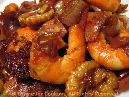 Sautéed Shrimp with Walnuts and Prosciutto; Games people (used to) play