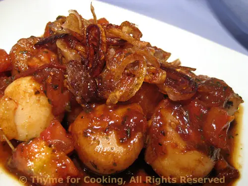 Scallops with Browned Shallots, the weekly update