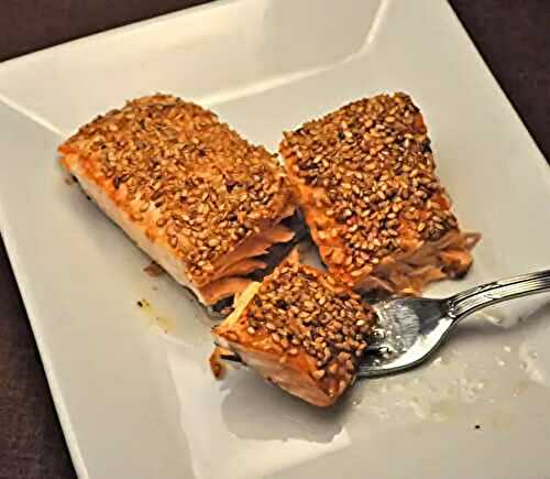 Sesame-Crusted Salmon, the olden days