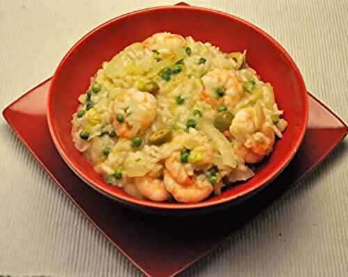 Shrimp and Fennel Risotto; winter blahs