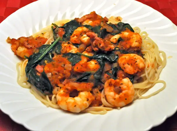 Shrimp and Spinach Pasta; Crimean Choir