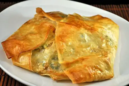 Shrimp and Spinach Pie, the update, warm mice