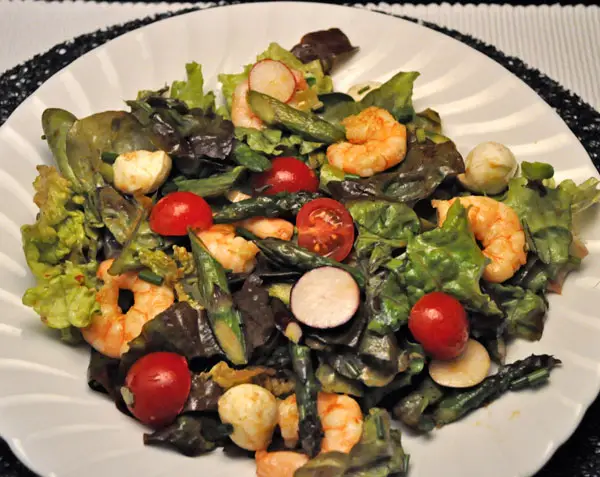 Shrimp and Spinach Salad; and more Salads