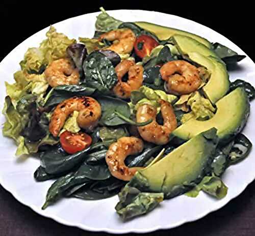 Shrimp Avocado Salad; lemon trees and veal
