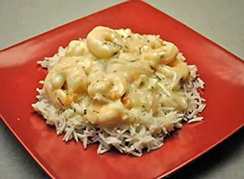 Shrimp Newburg; tired? apparently not.
