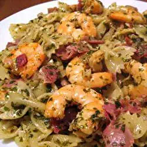 Shrimp & Pasta, Garlic, Herb Butter