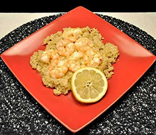 Shrimp Scampi on Quinoa, we're back