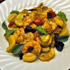 Shrimp & Summer Squash on Gnocchi