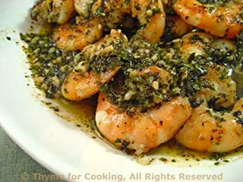 Shrimp with Garlic and Herbs; the update
