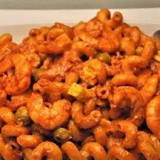 Shrimp with Paprika Sauce & Pasta