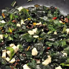 Skillet Chard with Feta & Olives