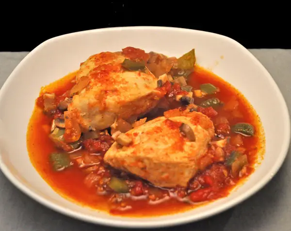 Skillet Chicken with Peppers; mouse in the house