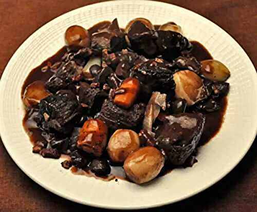 Slow Cooker Boeuf Bourguignon; cooking for one