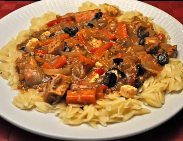 Slow Cooker Greek-style Pork; clean dogs