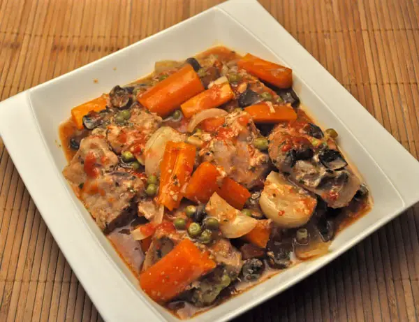 Slow Cooker Pork Stew, slip-sliding away