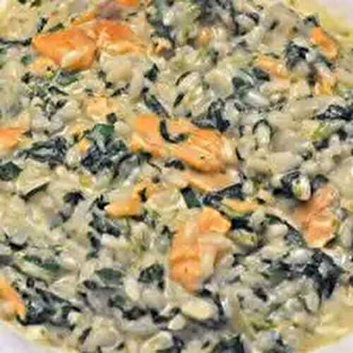 Smoked Salmon and Spinach Risotto