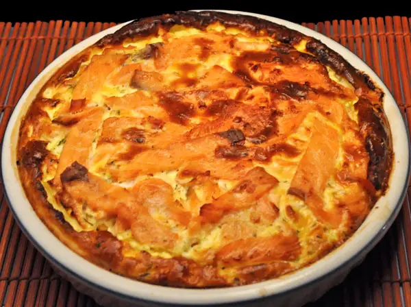Smoked Salmon Quiche; lost in the supermarket