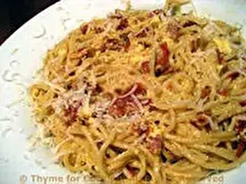 Spaghetti Carbonara; Season's Eatings and Awards