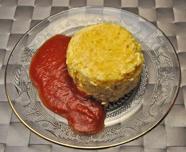 Spaghetti Squash Timbales; Lyon