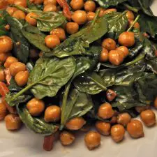 Spinach and Chickpea Salad