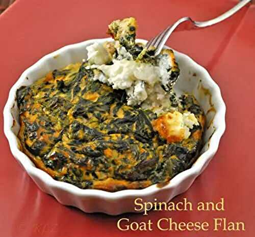 Spinach and Goat Cheese Flan, pretty spiders