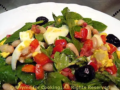 Spinach and Red Pepper Salad; Weekly Menu Planning; Packing, Help!!!!