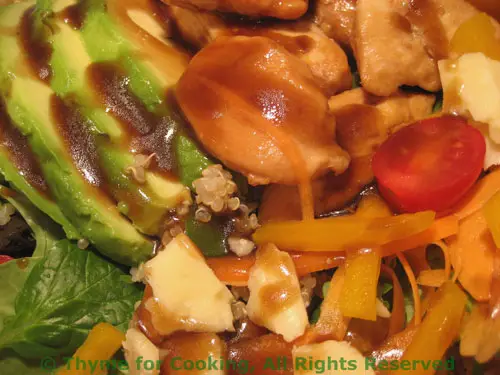 Spinach, Quinoa and Vegetable Salad with Soy Vinaigrette; Cooking to Combat Cancer