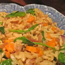 Spinach & Rice Pilaf