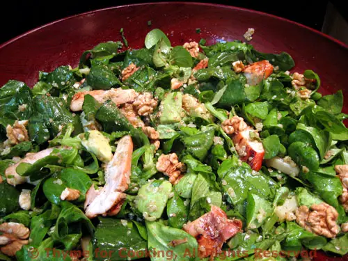 Spinach Salad with Chicken and Quinoa; Saturday Lunch