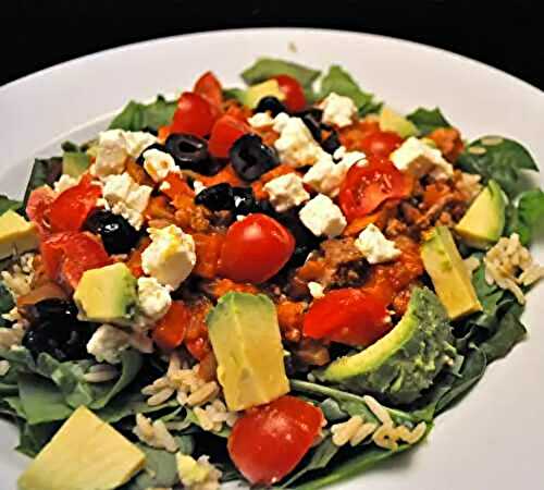 Spinach Taco Salad; the update