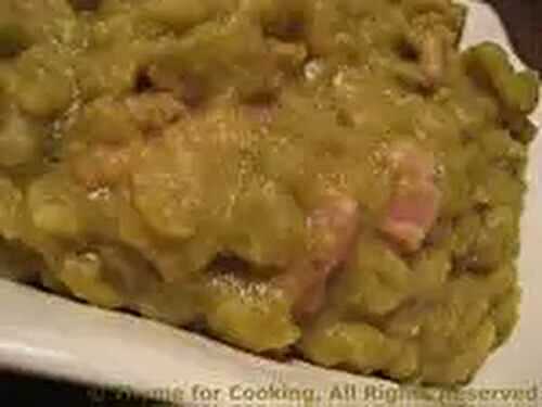 Split Peas with Bacon and Onion (not soup); A Good Day...