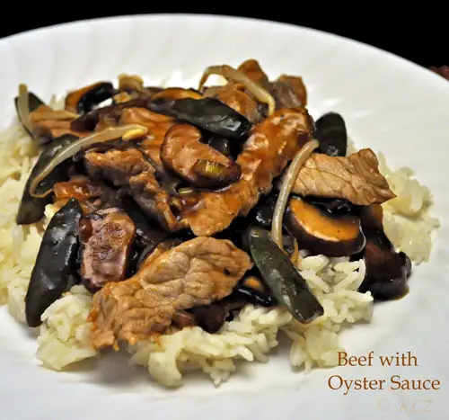 Stir-Fried Beef with Oyster Sauce, school days