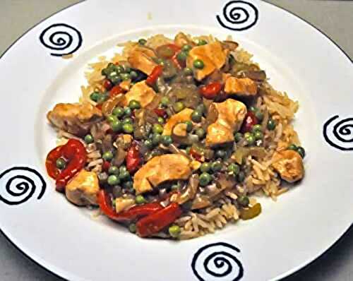 Stir-Fried Chicken with Peas; another job I won't do