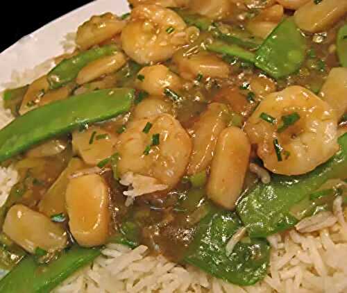 Stir-fried Shrimp with Snow Peas; nothing is working....